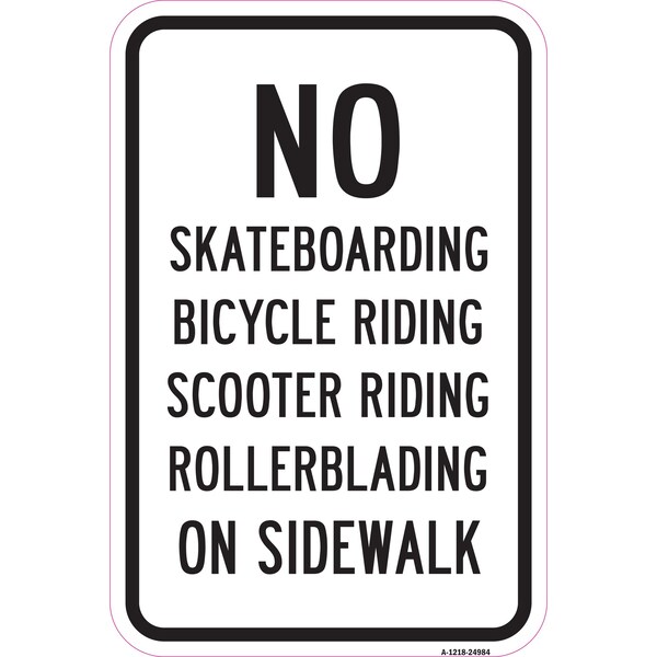 Signmission Safety Sign, 12 in Height, Aluminum, 18 in Length, 24984 A-1218-24984 - main